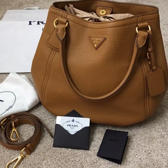 Prada Handbags - PRADA  AUTHENTIC NEW BAG CARAMEL COLOR NEW